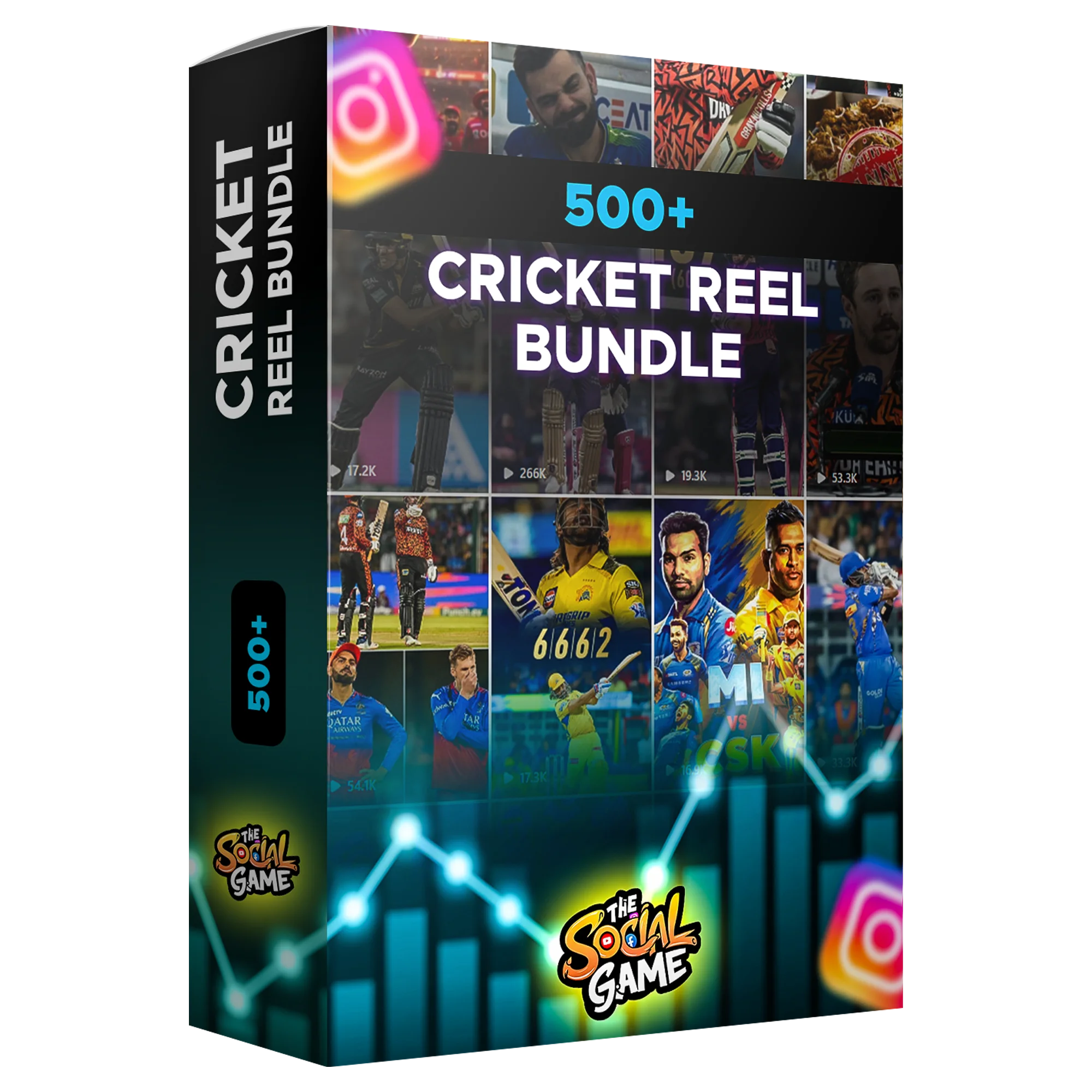 500+ Cricket Reel Bundle