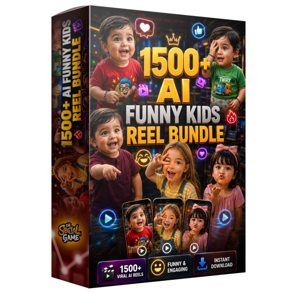 1500+ AI Funny Kids & Baby Reels Bundle — Ready to Post (No Watermark)