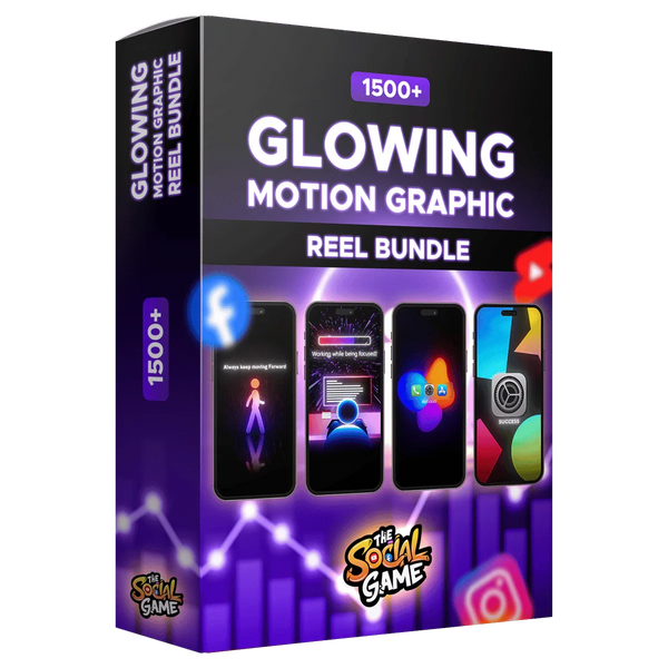 1,500+ Glowing Motion Graphic Reels Bundle (100% Copyright Free)