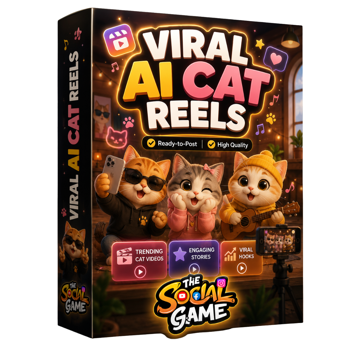 Viral AI Cat Reels Bundle Pack