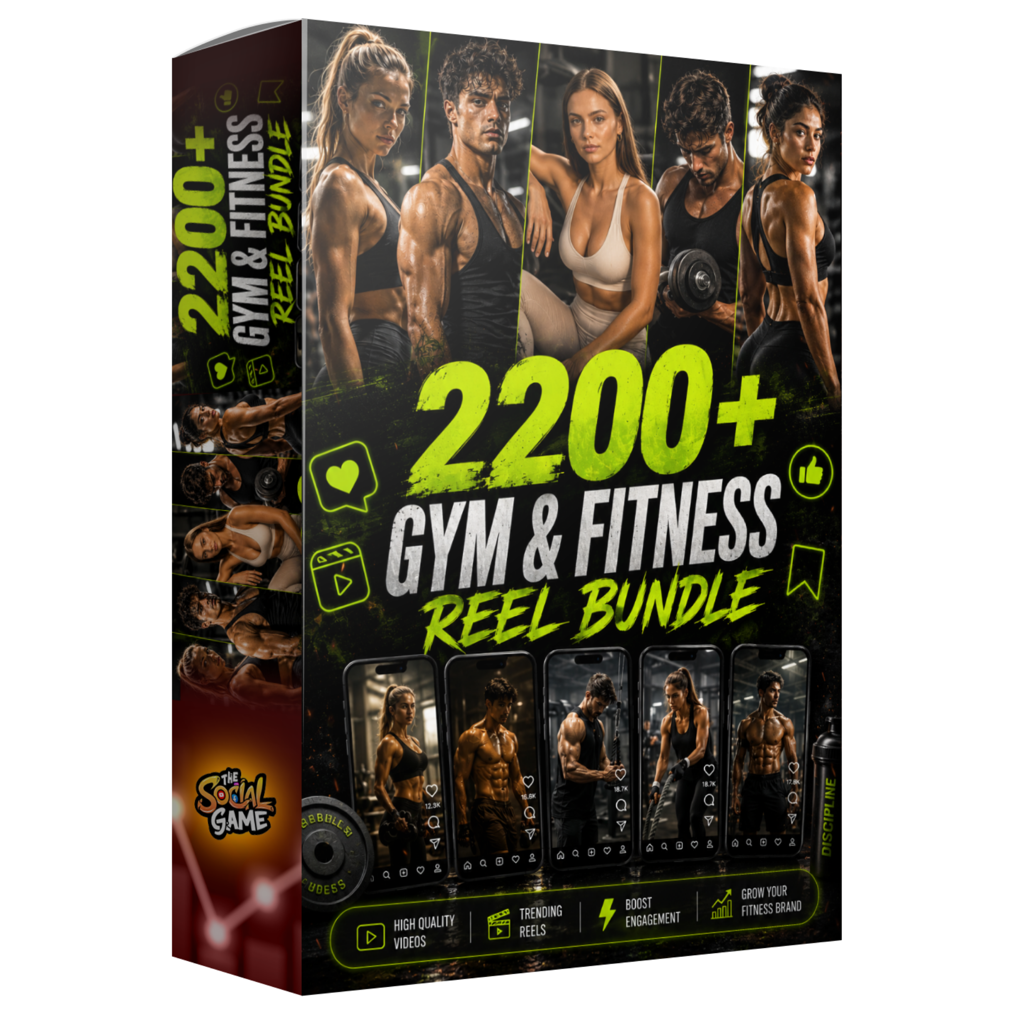 2,200+ Gym & Fitness Reels