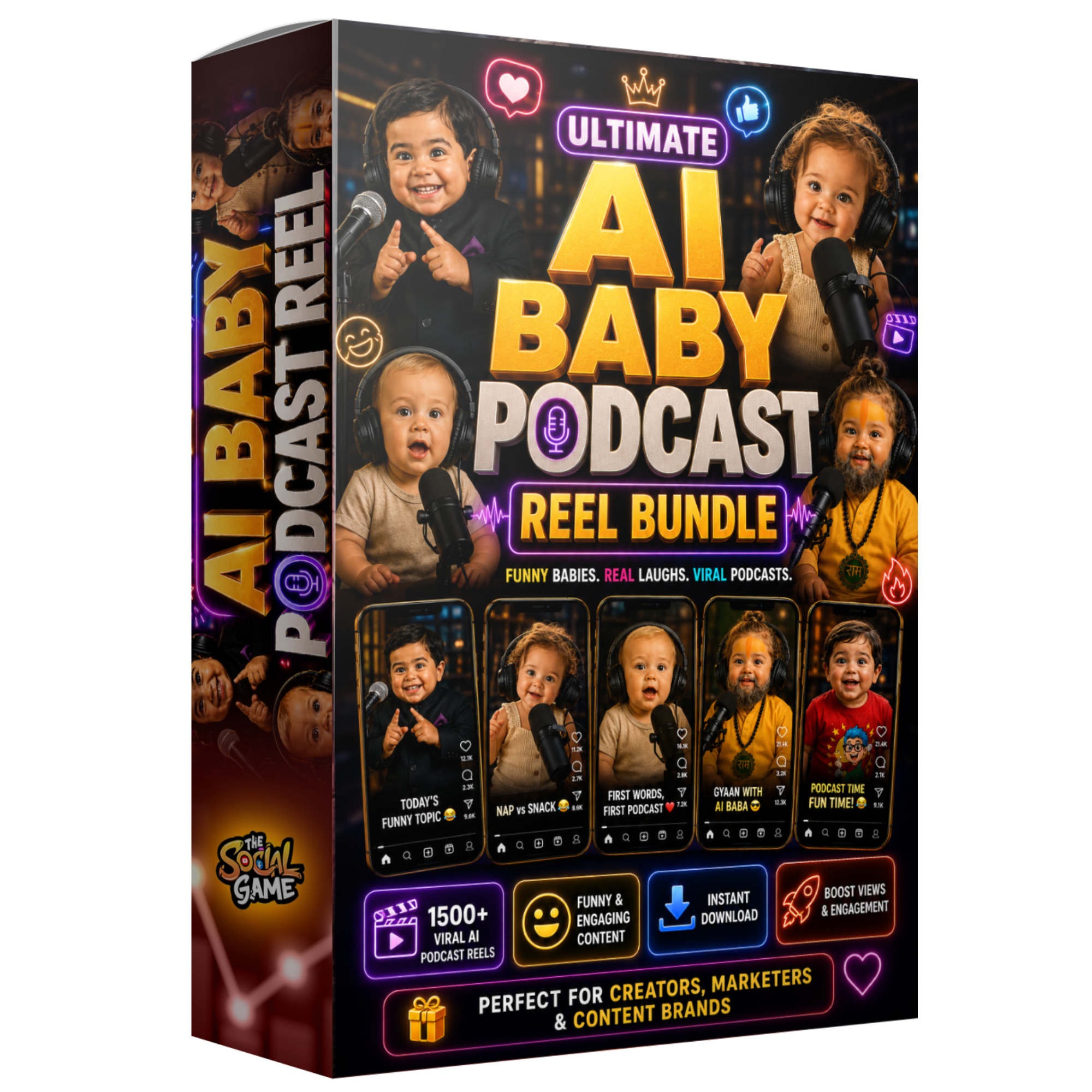 Ultimate AI Baby Podcast Reel Bundle