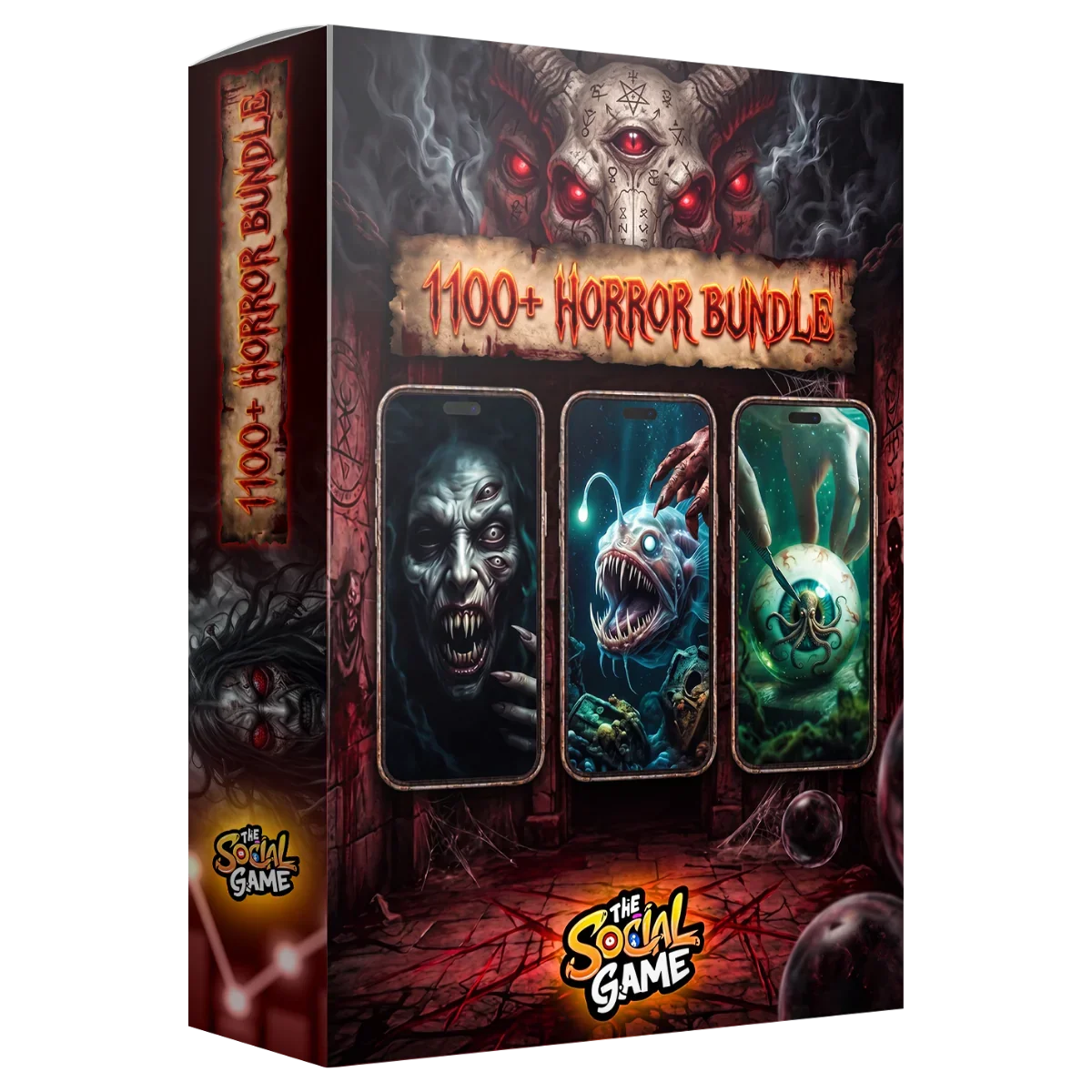 1,100+ Faceless Horror Reels & AI Stories Bundle