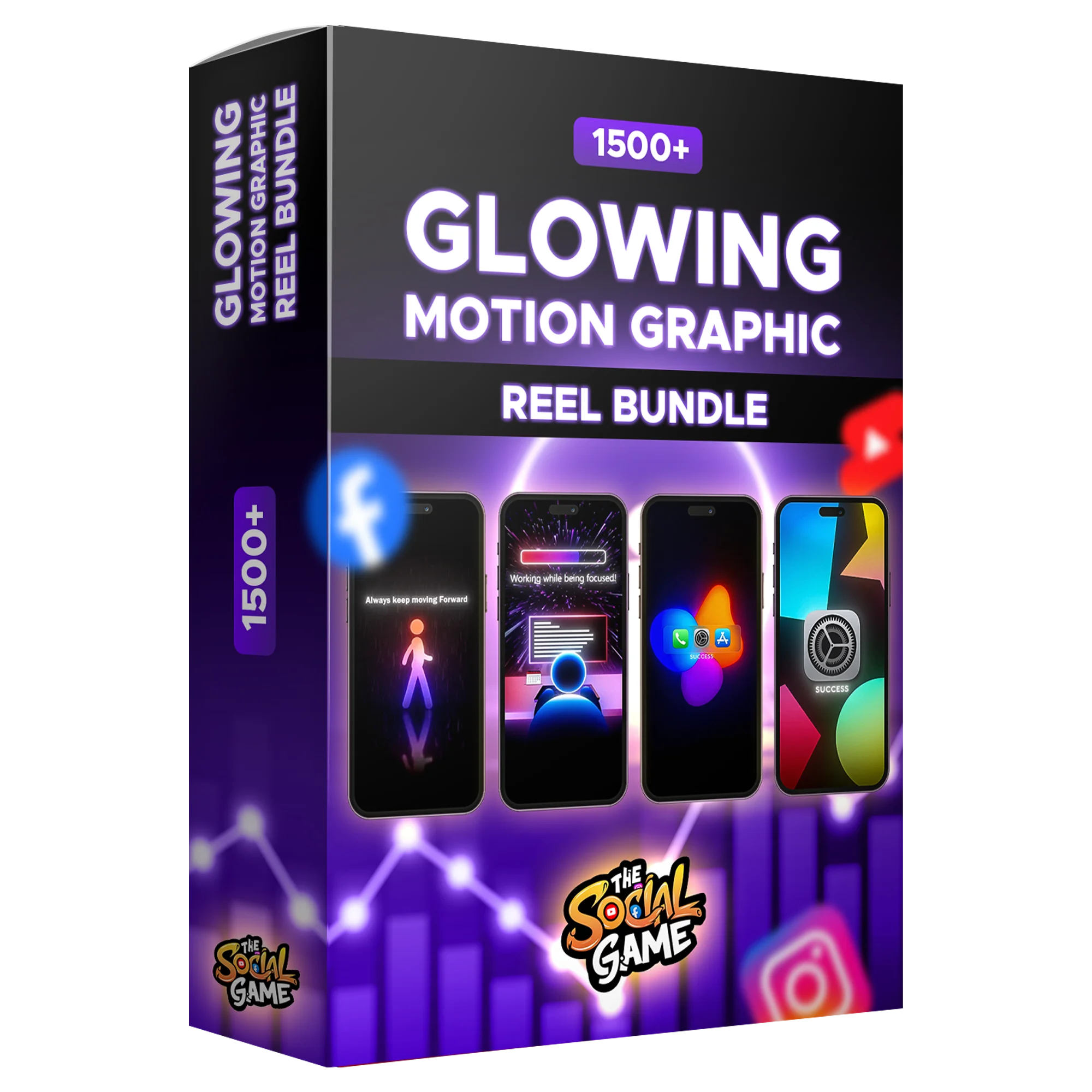 1500+ Glowing Motion Graphic Reel Bundle